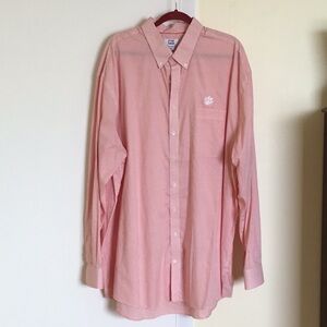 Cutter & Buck 3XT long sleeve button up dress shirt with Clemson tiger paw